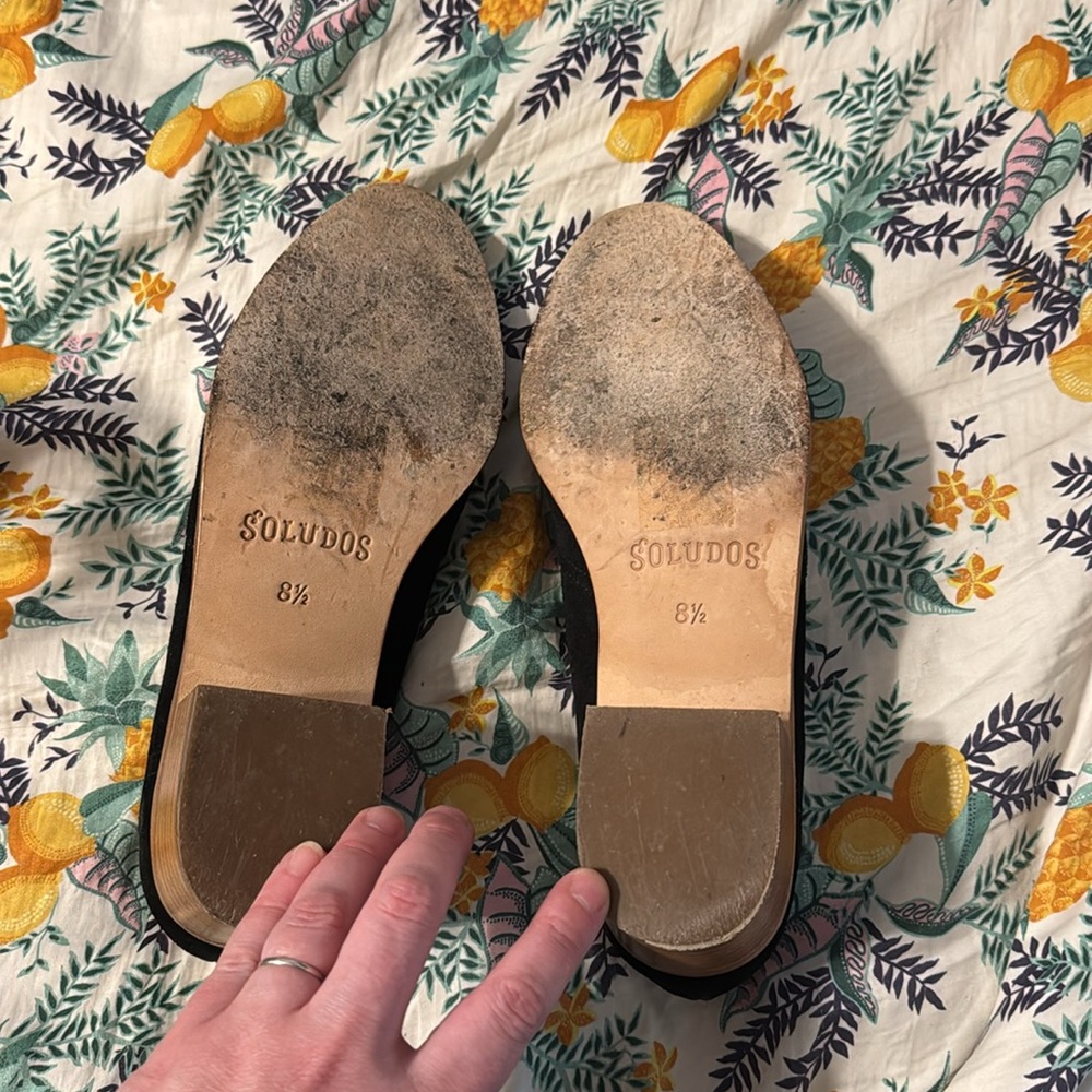 ✨ Anthropologie Sophia Block-Heeled Loafers Sz 8.5 - Picture 9 of 9